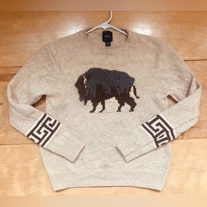 Gap Kids buffalo sweater size 14-16, oatmeal color, used in good condition